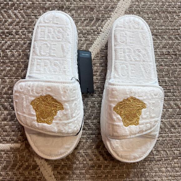 Versace Medusa Head platform slippers Sz 45 - Picture 1 of 7